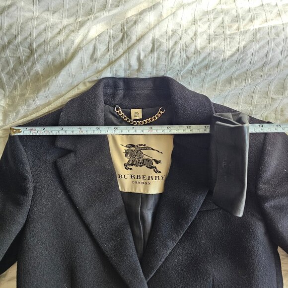 Burberry London Wool Cashmere Coat - Black - Sz UK2/US0/IT34 - Picture 14 of 16